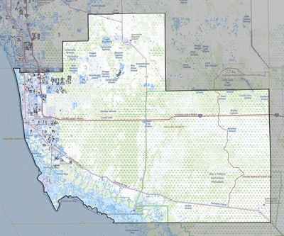 Collier County FL USGS topo map