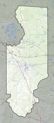Columbia County FL USGS topo map