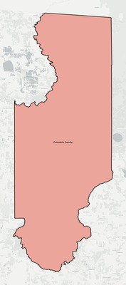 Columbia County FL school district boundaries map