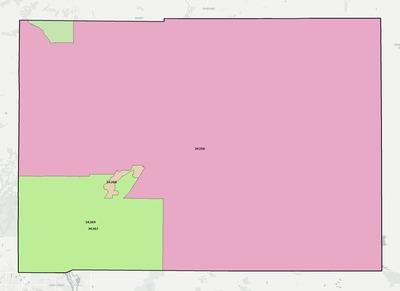 DeSoto County FL ZIP code boundaries map