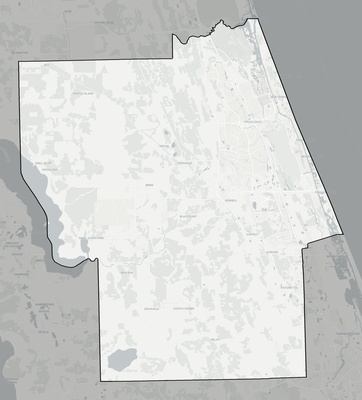 Flagler County FL county basemap context