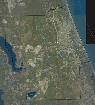 Flagler County FL USGS imagery and topo map