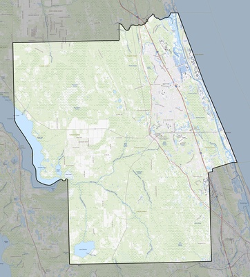 Flagler County FL USGS topo map