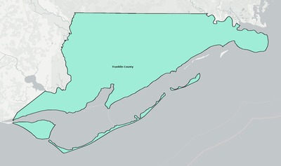 Franklin County FL school district boundaries map
