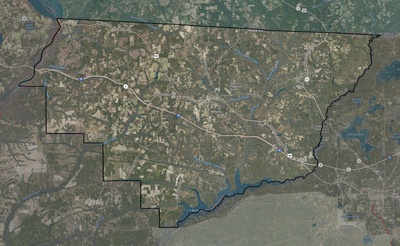 Gadsden County FL USGS imagery and topo map