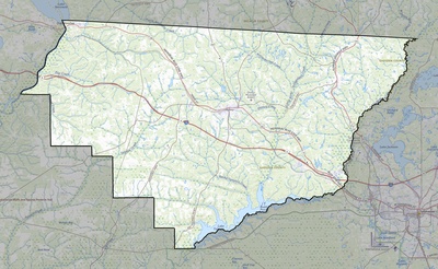 Gadsden County FL USGS topo map