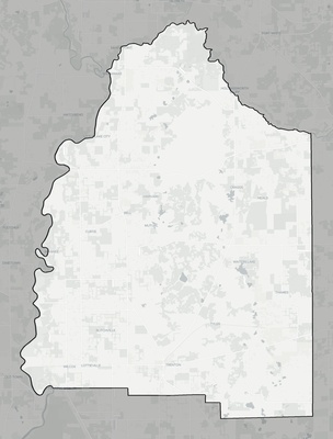 Gilchrist County FL county basemap context