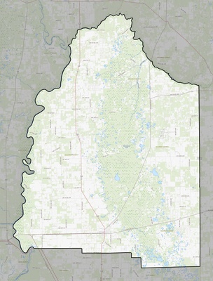 Gilchrist County FL USGS topo map