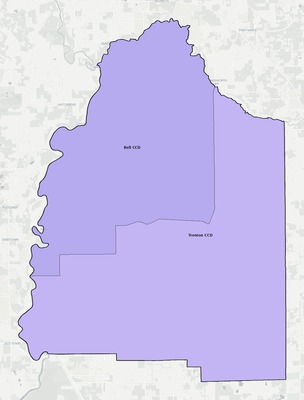 Gilchrist County FL townships and subdivisions map