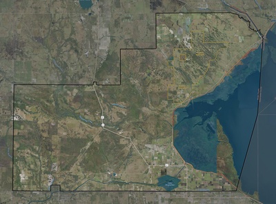Glades County FL USGS imagery and topo map