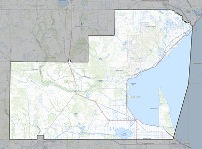 Glades County FL USGS topo map