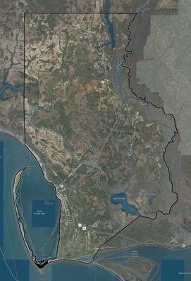 Gulf County FL USGS imagery and topo map