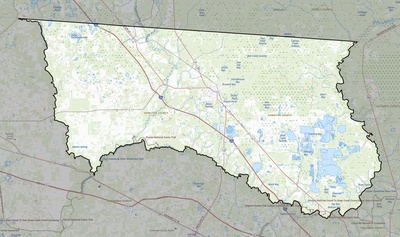 Hamilton County FL USGS topo map