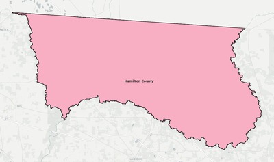 Hamilton County FL school district boundaries map