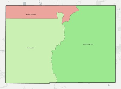 Hardee County FL townships and subdivisions map