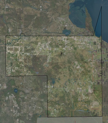 Hendry County FL USGS imagery and topo map