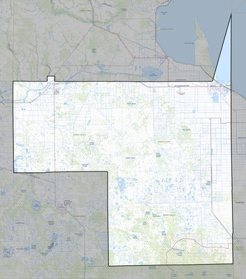 Hendry County FL USGS topo map