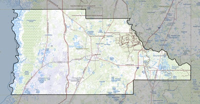 Hernando County FL USGS topo map