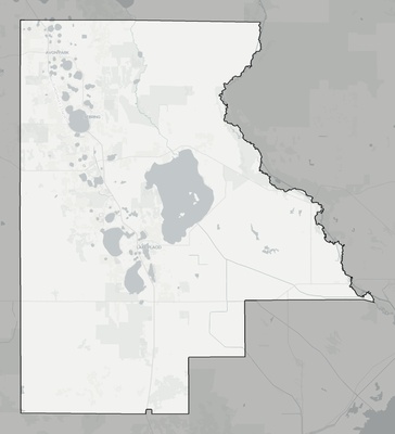 Highlands County FL county basemap context