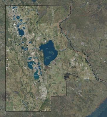 Highlands County FL USGS imagery and topo map