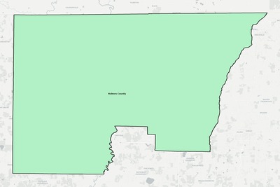 Holmes County FL school district boundaries map