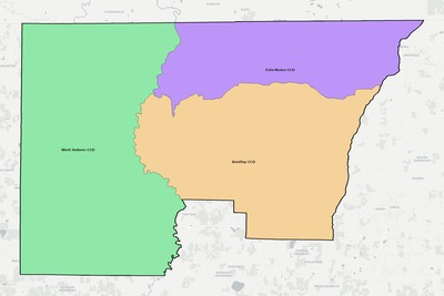Holmes County FL townships and subdivisions map