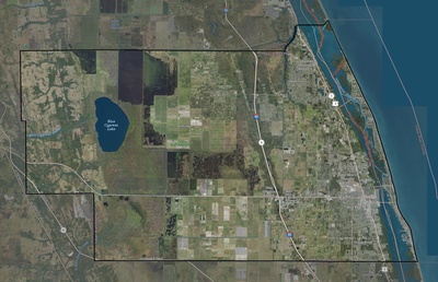 Indian River County FL USGS imagery and topo map