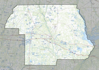 Jackson County FL USGS topo map