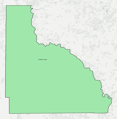 Lafayette County FL school district boundaries map