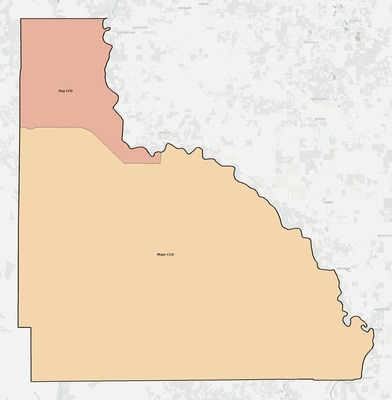 Lafayette County FL townships and subdivisions map
