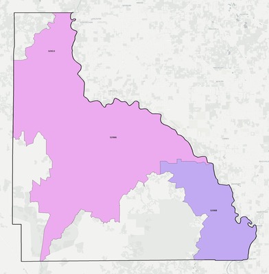 Lafayette County FL ZIP code boundaries map
