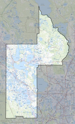 Lake County FL USGS topo map
