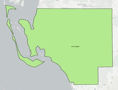 Lee County FL school district boundaries map