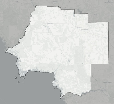 Levy County FL county basemap context