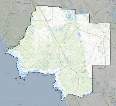 Levy County FL USGS topo map