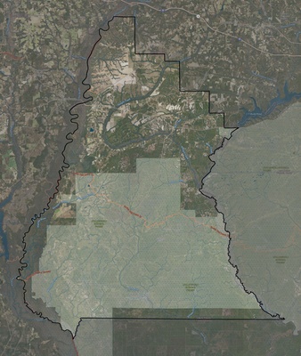 Liberty County FL USGS imagery and topo map