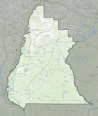 Liberty County FL USGS topo map