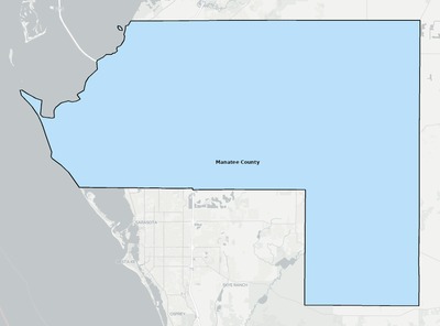 Manatee County FL school district boundaries map