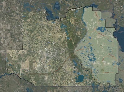 Marion County FL USGS imagery and topo map