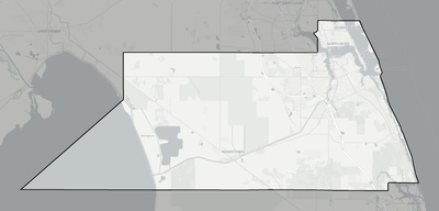 Martin County FL county basemap context