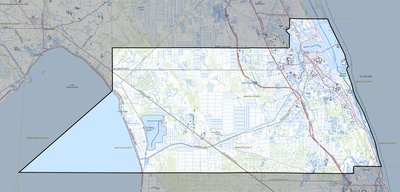 Martin County FL USGS topo map