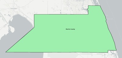 Martin County FL school district boundaries map