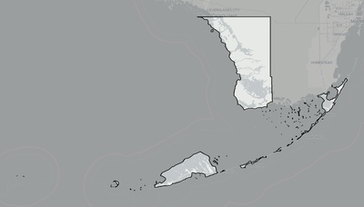 Monroe County FL county basemap context