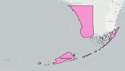 Monroe County FL school district boundaries map