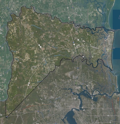 Nassau County FL USGS imagery and topo map