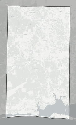 Okaloosa County FL county basemap context