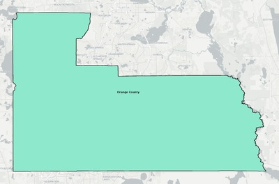 Orange County FL school district boundaries map