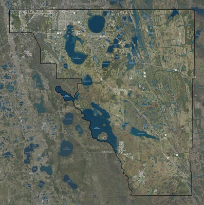 Osceola County FL USGS imagery and topo map