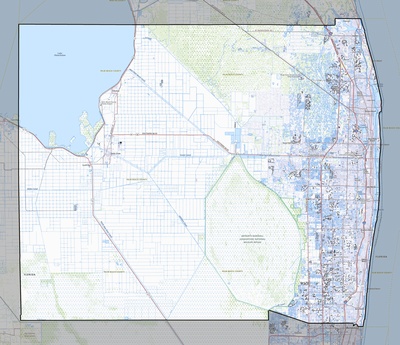 Palm Beach County FL USGS topo map
