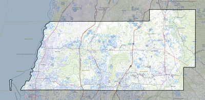 Pasco County FL USGS topo map